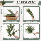 36" Large Artificial Christmas Cedar Branches for Vase Decoration (6 Pcs), alternate view 6