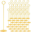 36 Pack 12 Inch Steel Place Card & Table Number Holders, Gold, Table Card Stands for Weddings, Birthdays