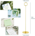 36 Pack 12 Inch Steel Place Card & Table Number Holders, Gold, Table Card Stands for Weddings, Birthdays, alternate view 3