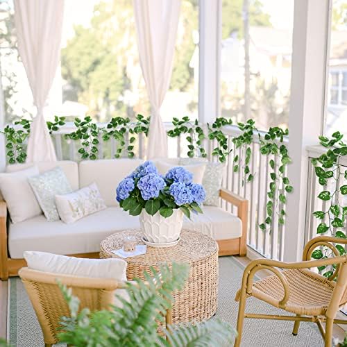 36 Pack 252Ft Artificial Ivy Garland, Fake Vines UV Resistant Greenery Leaves Fake Plants Hanging Aesthetic, alternate view 2