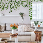 36 Pack 252Ft Artificial Ivy Garland, Fake Vines UV Resistant Greenery Leaves Fake Plants Hanging Aesthetic, alternate view 6