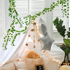 36 Pack 252Ft Artificial Ivy Garland, Fake Vines UV Resistant Greenery Leaves Fake Plants Hanging Aesthetic, alternate view 7