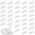 36 Pack Balloon Arch Clips for Backdrop, 3.5 Inch Clear Spring Clamp