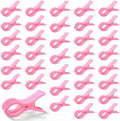 36 Pack Balloon Arch Clips for Backdrop, 3.5 Inch Pink Spring Clamps