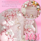 36 Pack Balloon Arch Clips for Backdrop, 3.5 Inch Pink Spring Clamps, alternate view 4