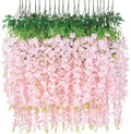 36 Pack Hanging Flowers - 3.6' Light Pink Artificial Vines for Decoration