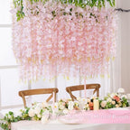 36 Pack Hanging Flowers - 3.6' Light Pink Artificial Vines for Decoration, alternate view 2