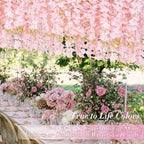 36 Pack Hanging Flowers - 3.6' Light Pink Artificial Vines for Decoration, alternate view 5