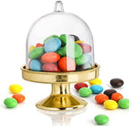 36 Pack Mini Cake Stand with Lid, Plastic Cupcake Stand Plate Dome Cover, Clear Small Cake Display Stand for, alternate view