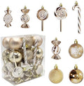 36 Pcs Christmas Ornaments, MOYEE Shatterproof Plastic Christmas Ornaments for Tree - Candy Cane Christmas