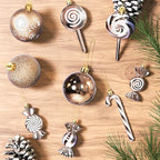 36 Pcs Christmas Ornaments, MOYEE Shatterproof Plastic Christmas Ornaments for Tree - Candy Cane Christmas, alternate view 7