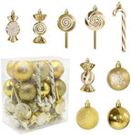 36 Pcs Christmas Ornaments, MOYEE Shatterproof Plastic Christmas Ornaments for Tree - Candy Cane Christmas