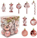 36 Pcs Christmas Ornaments, MOYEE Shatterproof Plastic Christmas Ornaments for Tree - Candy Cane Christmas