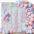 36 Pcs Iridescent Pink Shimmer Wall Backdrop Panels for Party Decorations