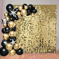 36 Pcs Light Gold Shimmer Wall Backdrop Panels for Party Decor in Light Gold