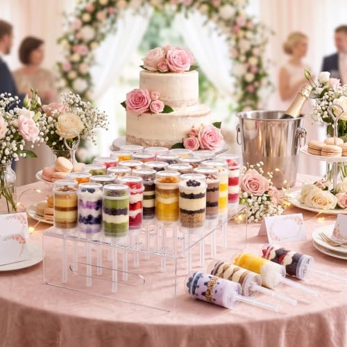36 Pcs Push Cake Pop Containers and 1 Pcs 30 Hole Cake Pop Stand in 30 Hole, alternate view 2