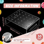 36 Pcs Push Cake Pop Containers and 1 Pcs 30 Hole Cake Pop Stand in 30 Hole, alternate view 3