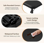 36" Square Folding Table, Portable Card Table with Built-in Handle, Heavy Duty Foldable Table No Assembly, for, alternate