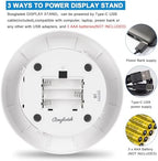 360° Electric Rotating Platform with Type-C Cable, 6.3in / 15lb Motorized Rotating Display for Jewelry, alternate view 3