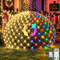360 LED Net Lights Dual Color Changing, 21ft x 5ft Christmas Net Lights Outdoor Green Wire 11 Modes, Waterproof