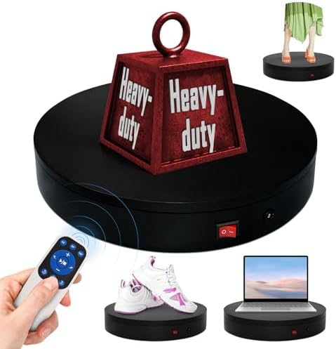 360 Rotating Platform,13.8Inch/35cm Remote Motorized Turntable,400lbs Capacity Motorized Rotating Display Stand