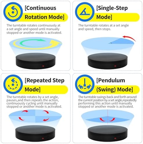 360 Rotating Platform,13.8Inch/35cm Remote Motorized Turntable,400lbs Capacity Motorized Rotating Display Stand, alternate