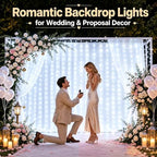 360LED Curtain Lights Dual Colors, 10ft x 10ft Curtain Fairy Lights, Connectable String Lights with Remote, alternate view 3