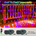 360LED Net Lights Halloween Decorations, 21ft x 5ft Purple Orange Mesh Lights with 8 Modes & Timer, Connectable, alternate