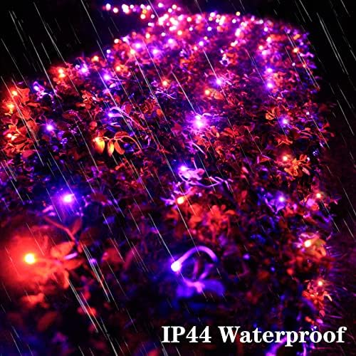 360LED Net Lights Halloween Decorations, 21ft x 5ft Purple Orange Mesh Lights with 8 Modes & Timer, Connectable, alternate