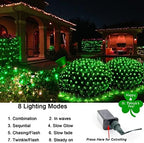 360LED Net Lights Outdoor, 21ft x 5ft Christmas Net Lights Connectable 8 Lighting Modes, Waterproof Bush, alternate view 2