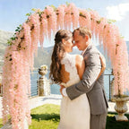 36Pack Wisteria Hanging Flower Garland 3.6Ft Artificial Flower Light Pink in Light Pink, alternate view 4