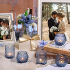 36Pcs Assorted Blue Votive Candle Holders, Blue Candle Holders for Wedding Table Decor, Tea Lights Candle Holder, alternate