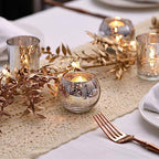36pcs Silver Votive Candle Holders - Elegant Mercury Glass Tea Light Candle Holder Set for Weddings, Holiday, alternate view