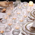 36Pcs Votive Candle Holders, Clear Tea Light Holders for Wedding in Clear