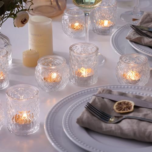 36Pcs Votive Candle Holders, Clear Tea Light Holders for Wedding in Clear, alternate view 5