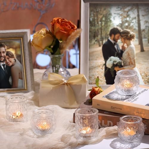 36Pcs Votive Candle Holders, Clear Tea Light Holders for Wedding in Clear, alternate view 6
