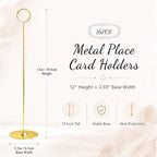 36PK Table Number Holders Place Card Holders 12 Inch Table Card Holders Steel Card Holders for Photos, Food, alternate view 3