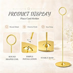 36PK Table Number Holders Place Card Holders 12 Inch Table Card Holders Steel Card Holders for Photos, Food, alternate view 4