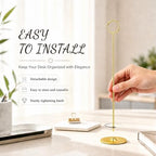 36PK Table Number Holders Place Card Holders 12 Inch Table Card Holders Steel Card Holders for Photos, Food, alternate view 5