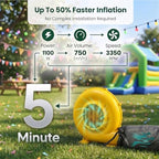 37×20×13Ft White Inflatable Nightclub, Blow up Party Tent with Blower in 37×20×13Ft, alternate view 5