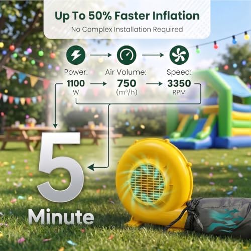 37×20×13Ft White Inflatable Nightclub, Blow up Party Tent with Blower in 37×20×13Ft, alternate view 5