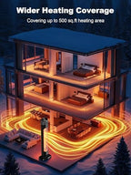 37" Outdoor Heaters for Patio, Electric Patio Heater with Remote, 12H Timer, IPX5 Waterproof, Tip-Over &, alternate view 2