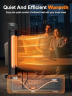 37" Outdoor Heaters for Patio, Electric Patio Heater with Remote, 12H Timer, IPX5 Waterproof, Tip-Over &, alternate view 6