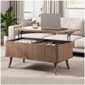 38" Lift Top Coffee Table with Storage for Living Room, Walnut