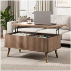 38" Lift Top Coffee Table with Storage for Living Room, Walnut