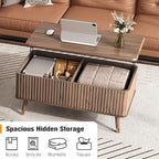 38" Lift Top Coffee Table with Storage for Living Room, Walnut, alternate view 3
