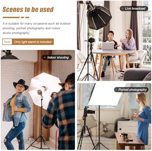 380F Heavy Duty Light Stand 150in/12.6' Light Stand Spring Cushioned, alternate view 4