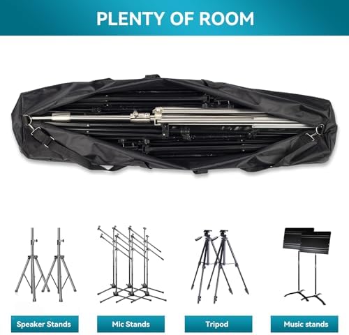 39" Long Tripod Carrying Bag for Speaker Light Mic/Microphone Stands, alternate view 4