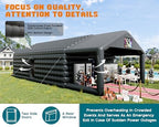 39 x 20 x 14 FT Black Inflatable Nightclub Tent with Pavilion in 39 x 20 x 14 FT, alternate view 5