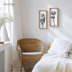 3D Black and White Floral Wall Art, Set of 2, Wall Art Set, alternate view 6